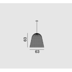 Suspension luminaire design Bell 95 Gervasoni
