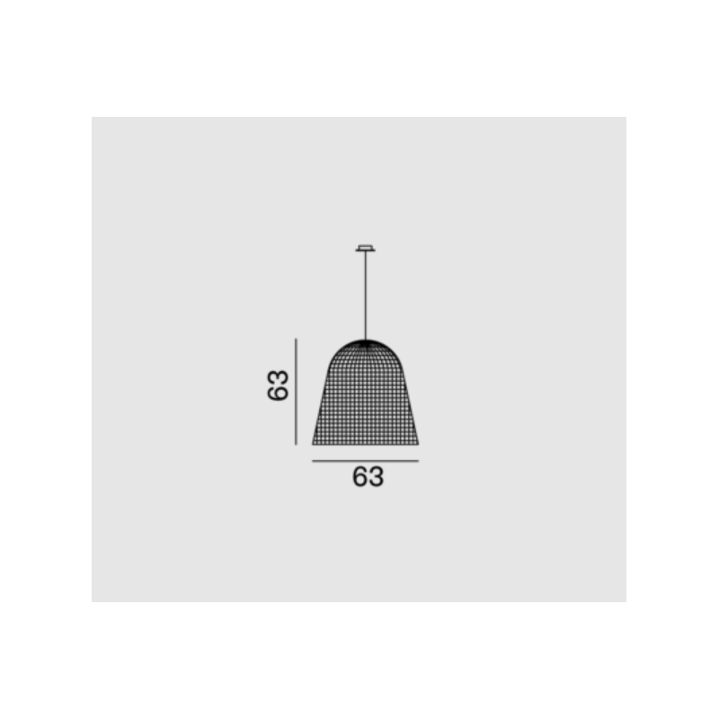 Suspension luminaire design Bell 95 Gervasoni