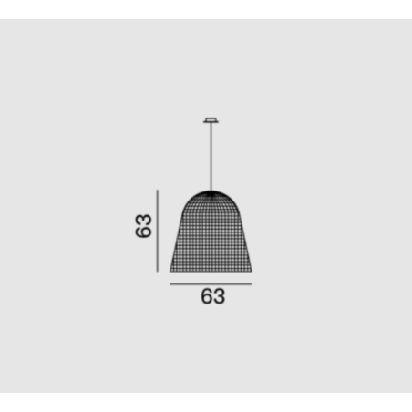 Suspension luminaire design Bell 95 Gervasoni