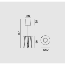 Lampadaire design LC 47...