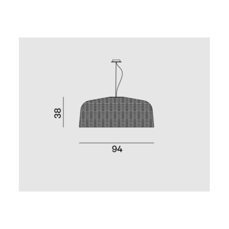 Suspension luminaire design Sweet 95 Gervasoni