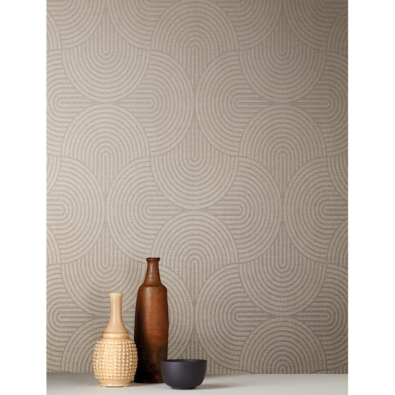 Papier peint motifs géométriques Earth Masureel