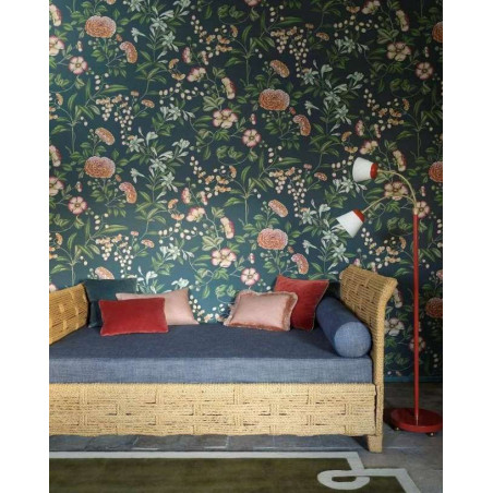 Revêtement mural fleuri Coromandel Manuel Canovas