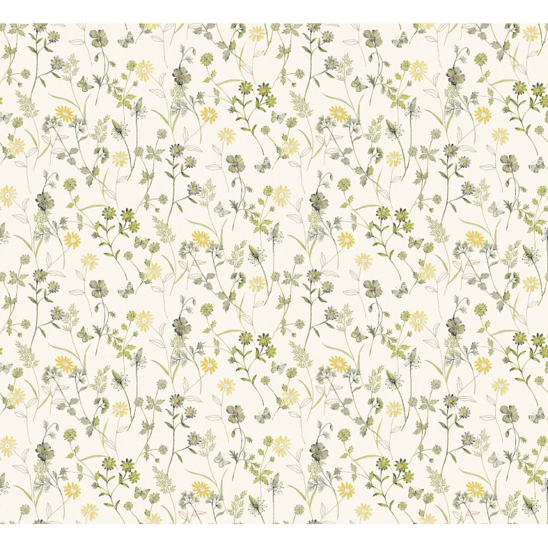 Papier peint fleuri Elysium Masureel