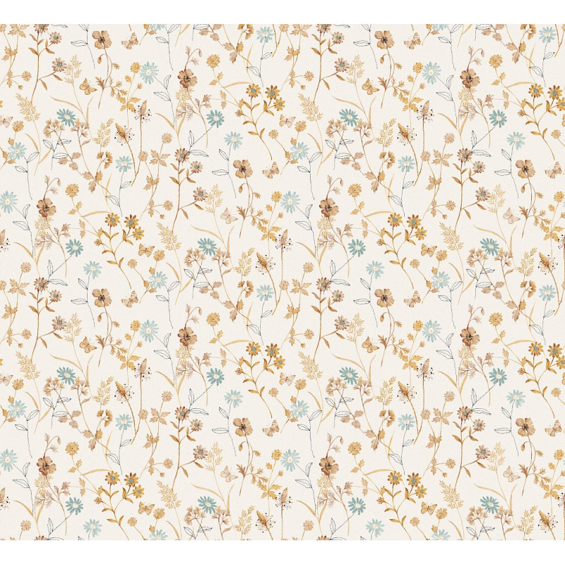 Papier peint fleuri Elysium Masureel