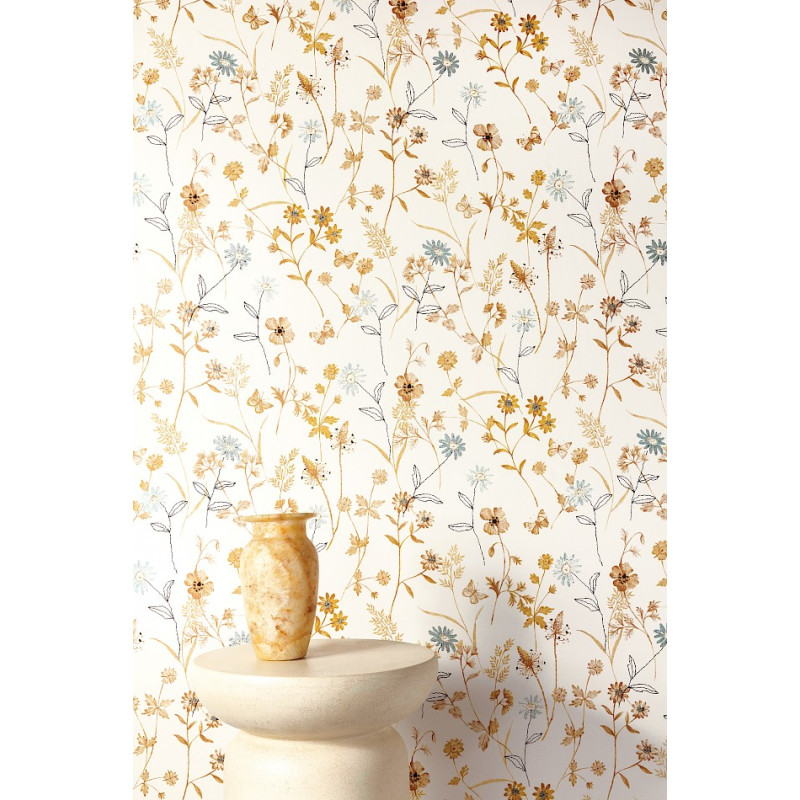Papier peint fleuri Elysium Masureel