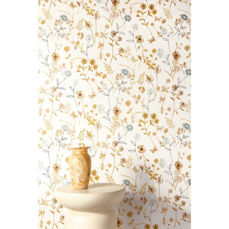 Papier peint fleuri Elysium Masureel