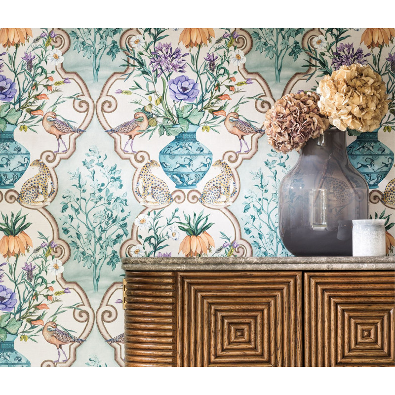 Papier peint fleuri Sundara Osborne & Little