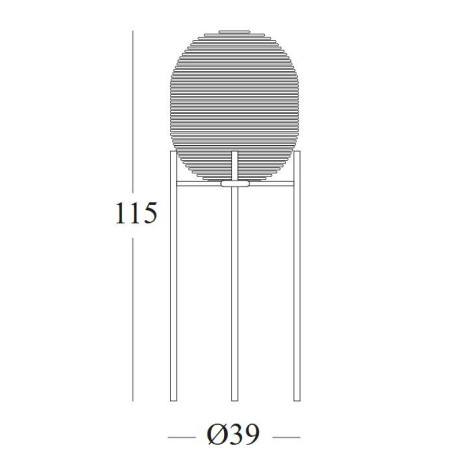 Lampadaire design moyen Sari Vincent Sheppard