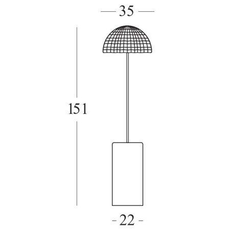 Lampadaire design Arvin Floor Straight Vincent Sheppard