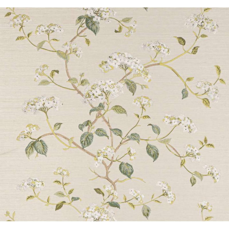 Papier peint fleuri Summerby Sisal Colefax and Fowler