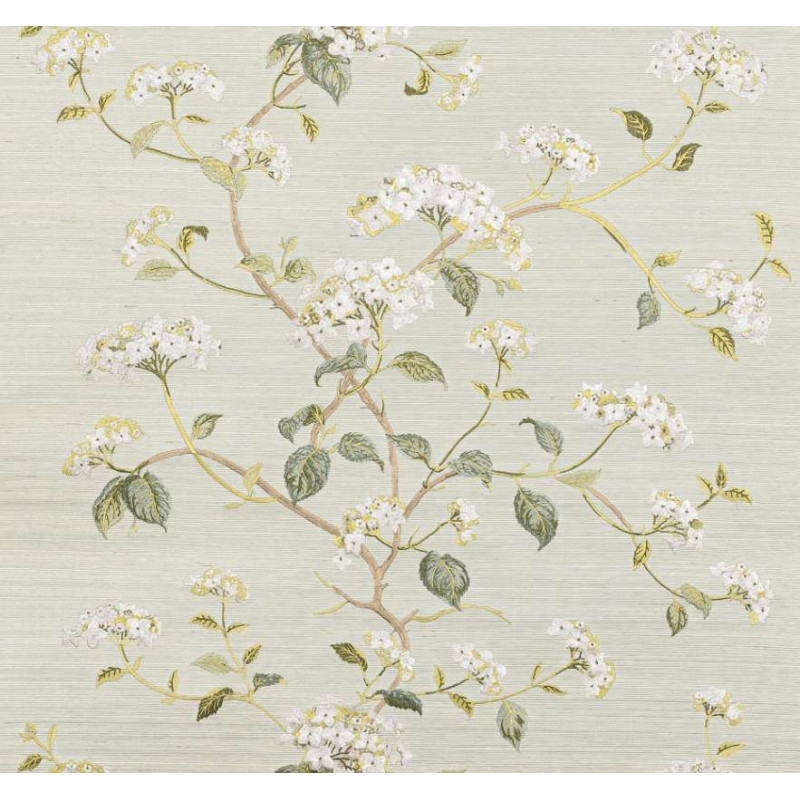 Papier peint fleuri Summerby Sisal Colefax and Fowler
