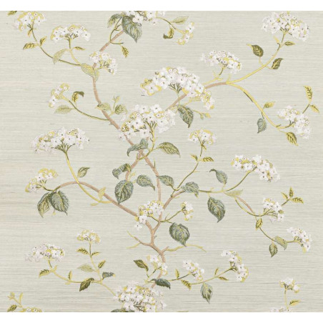 Papier peint fleuri Summerby Sisal Colefax and Fowler