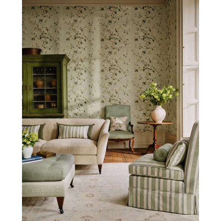 Papier peint fleuri Summerby Sisal Colefax and Fowler