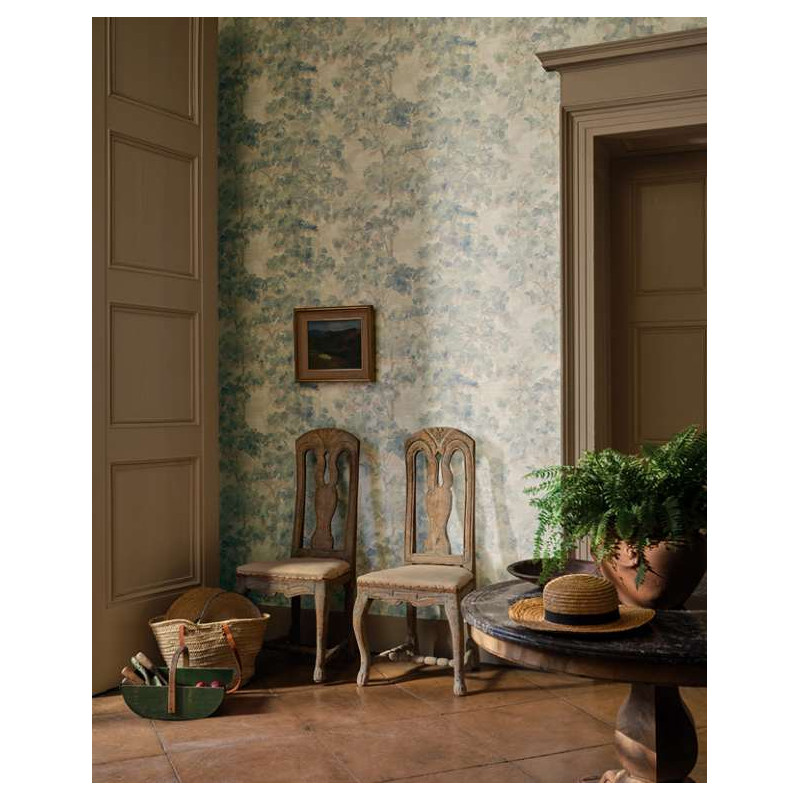 Papier peint arbre Arbour Sisal Colefax and Fowler