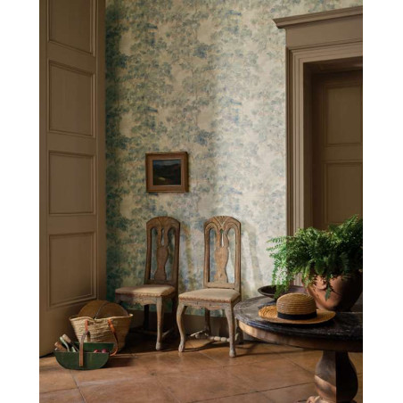 Papier peint arbre Arbour Sisal Colefax and Fowler
