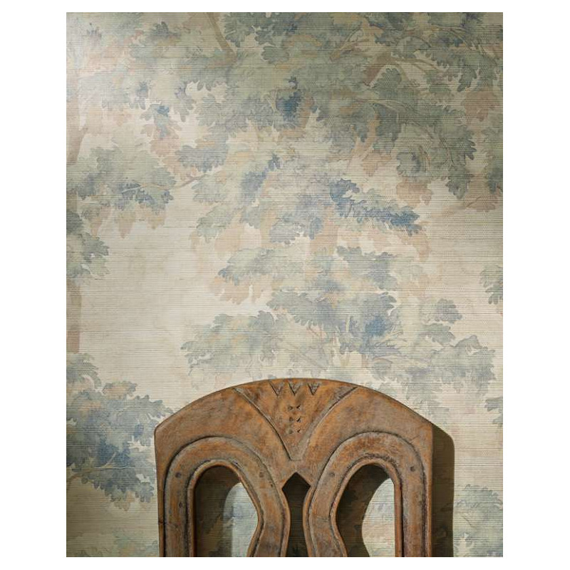 Papier peint arbre Arbour Sisal Colefax and Fowler