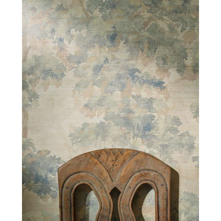 Papier peint arbre Arbour Sisal Colefax and Fowler