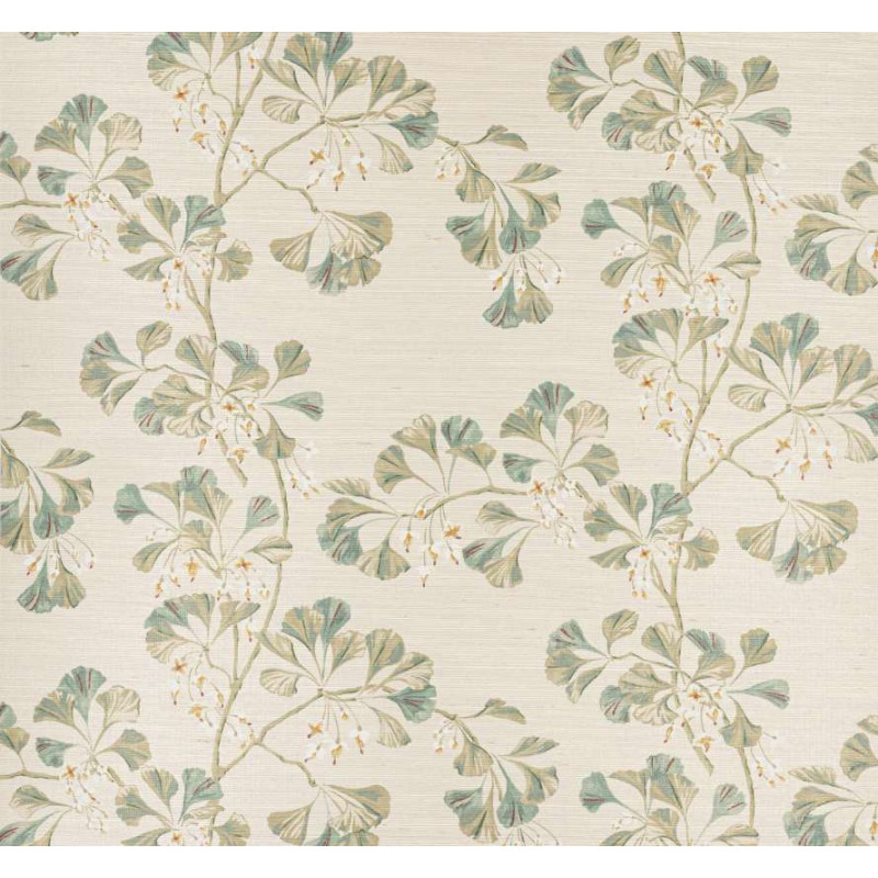Papier peint fleuri Greenacre Sisal Colefax and Fowler