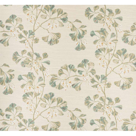 Papier peint fleuri Greenacre Sisal Colefax and Fowler