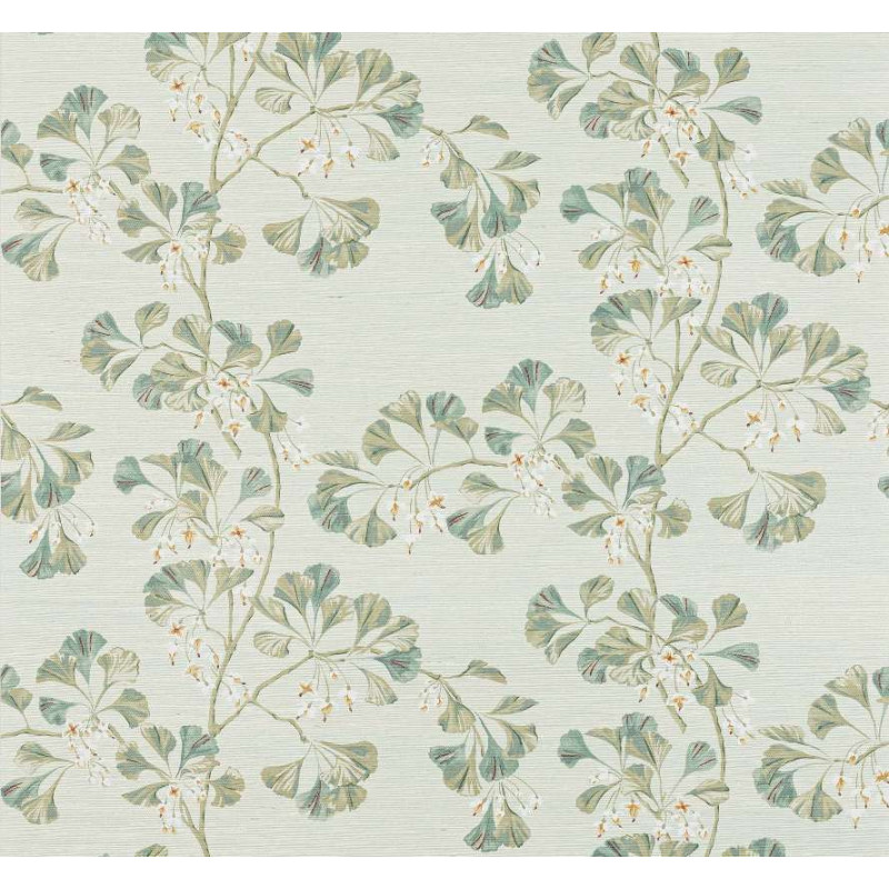 Papier peint fleuri Greenacre Sisal Colefax and Fowler