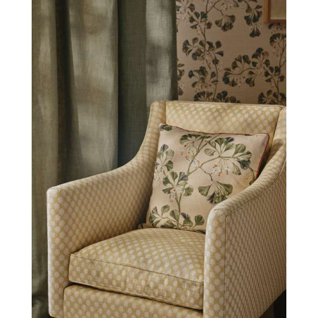 Papier peint fleuri Greenacre Sisal Colefax and Fowler