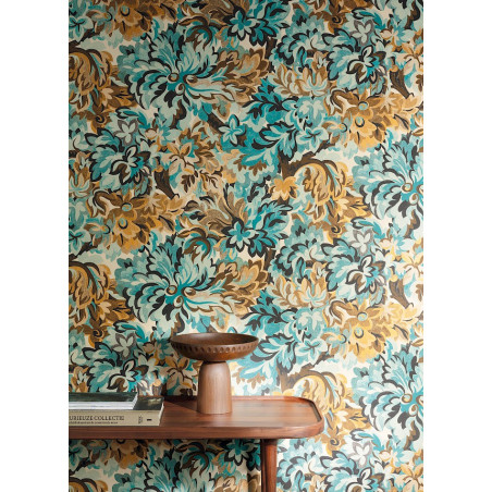 Papier peint fleuri Idilia Masureel