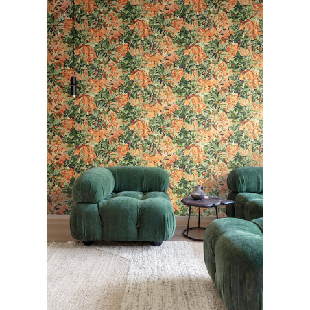 Papier peint fleuri Idilia Masureel
