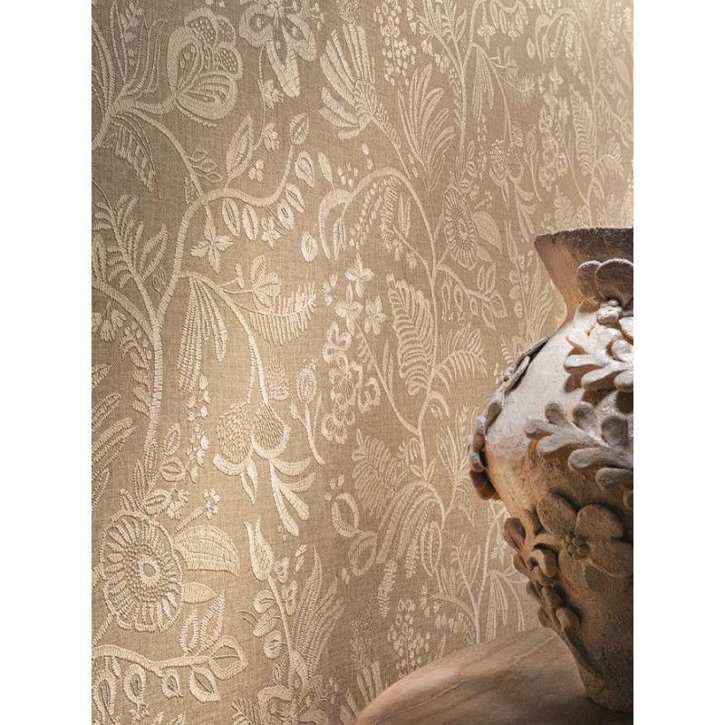 Papier peint fleuri Pastel Casamance