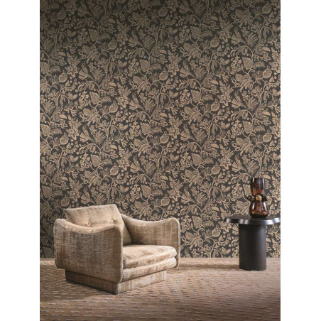 Papier peint fleuri Pastel Casamance