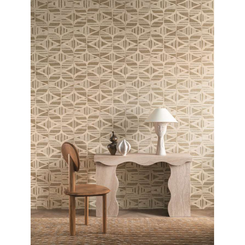 Papier peint motifs géométriques Filandra Casamance