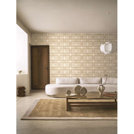 Papier peint motifs géométriques Matjara Casamance