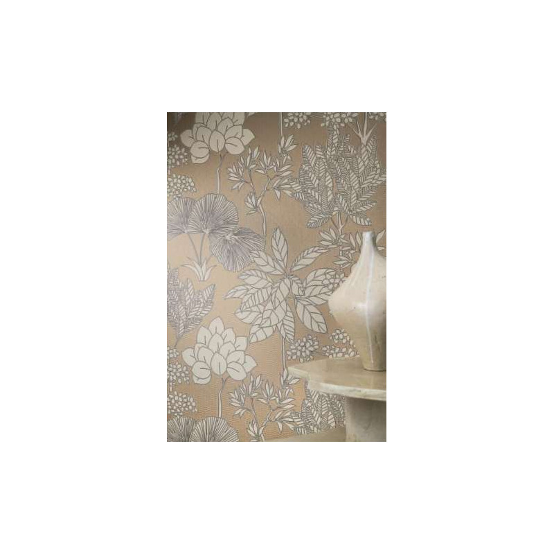 Papier peint fleuri Inara Casamance