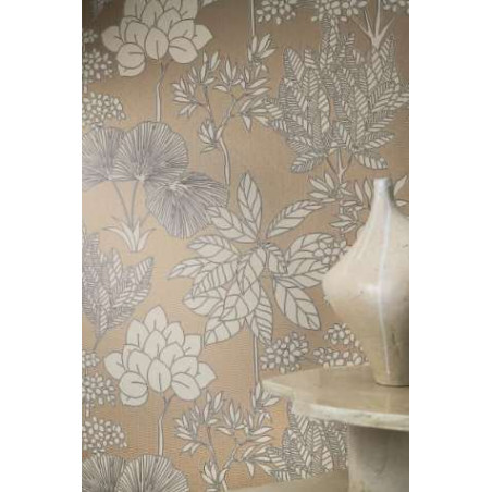 Papier peint fleuri Inara Casamance