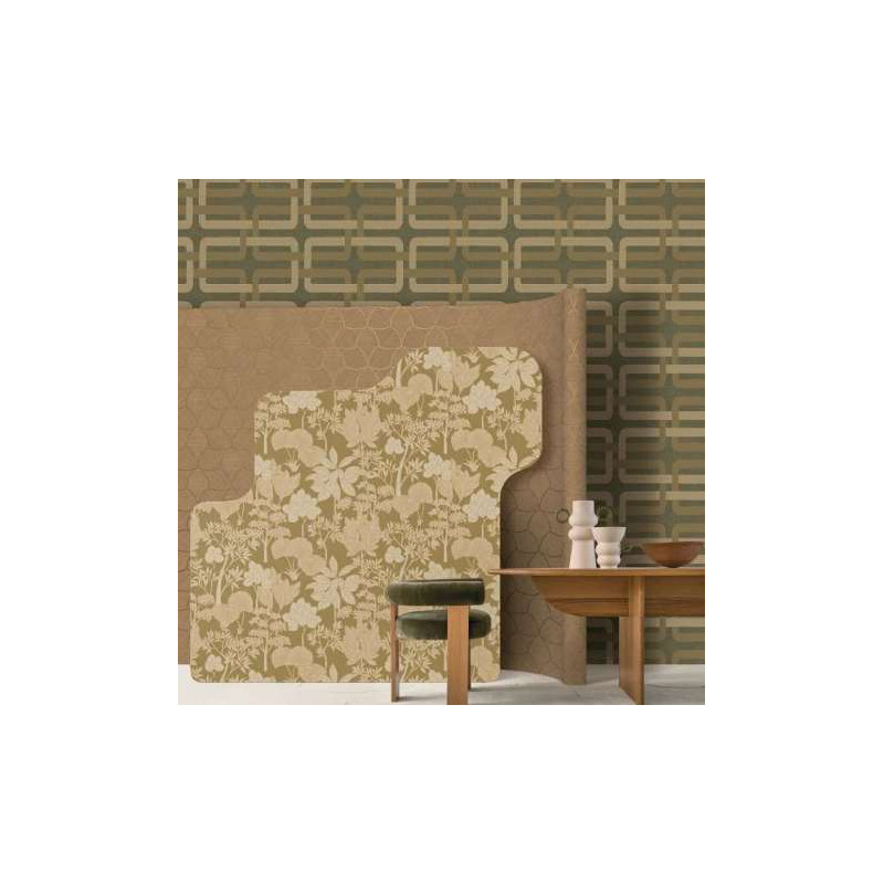 Papier peint fleuri Inara Casamance
