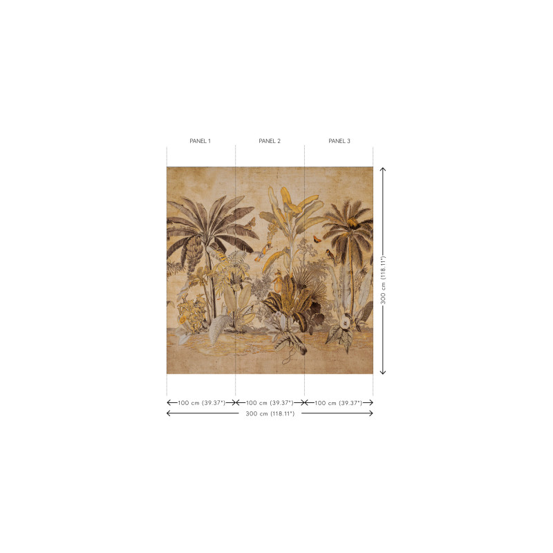 Panoramique palmier Milk and Honey Arte