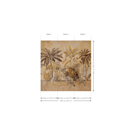 Panoramique palmier Milk and Honey Arte