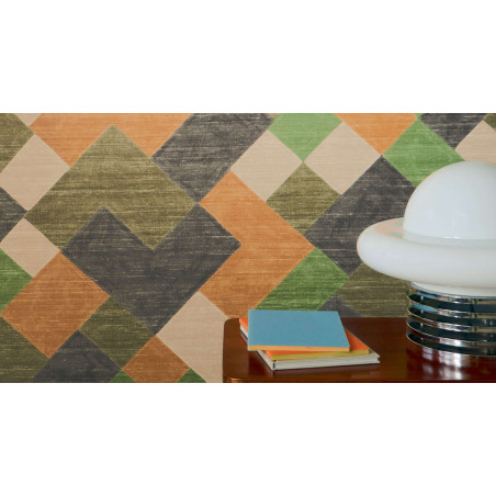 Papier peint motifs géométriques Twill Elitis