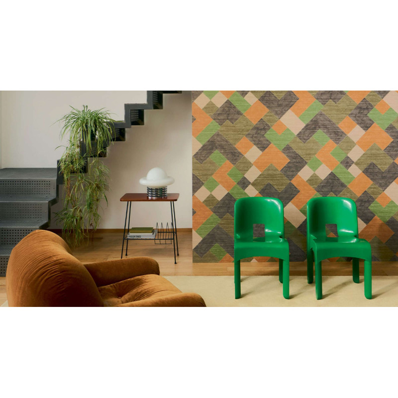 Papier peint motifs géométriques Twill Elitis