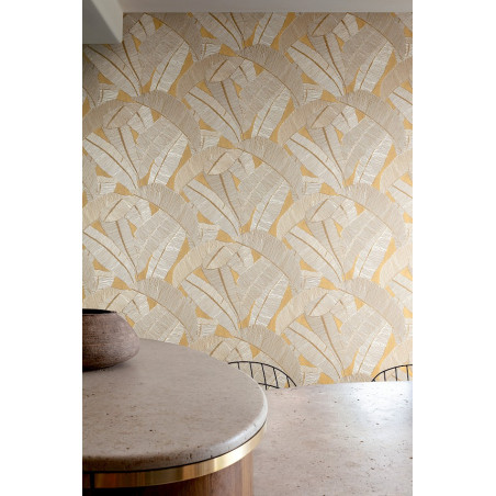 Papier peint feuilles Banyan Masureel