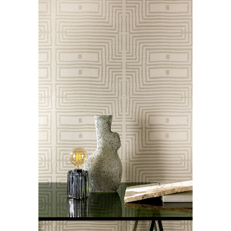 Papier peint motifs géométriques Serica Masureel
