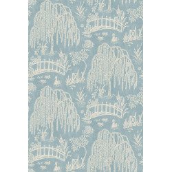 Papier peint toile de jouy Les saules Nina Campbell
