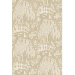 Papier peint toile de jouy Les saules Nina Campbell