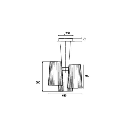 Suspension luminaire design Fiesta x3 10 HEURES 10