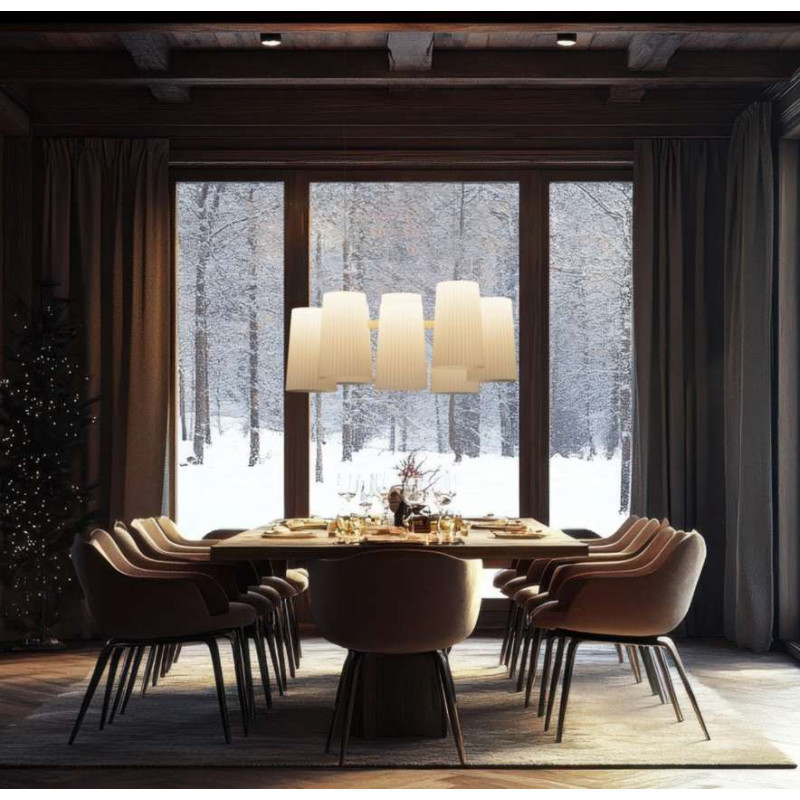 Suspension luminaire design Fiesta x8 10 HEURES 10