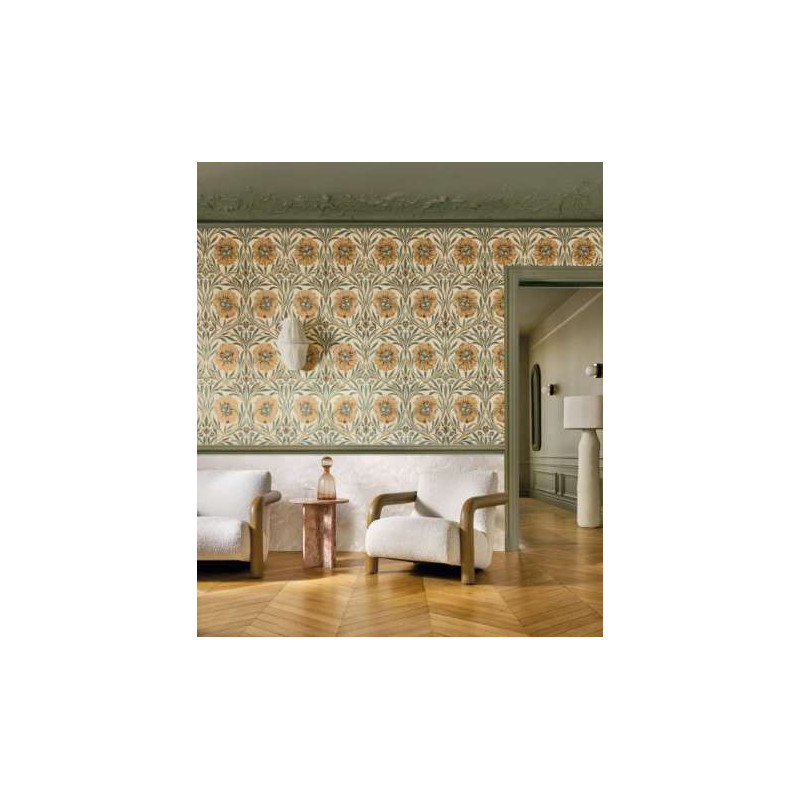 Papier peint fleuri Isadora Casamance