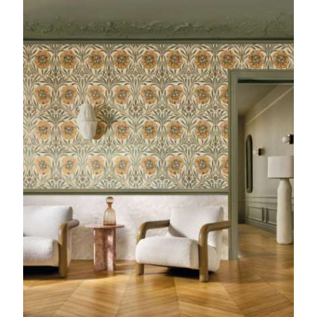 Papier peint fleuri Isadora Casamance