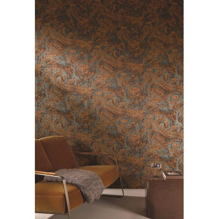 Papier peint trompe l'oeil Ebru Masureel