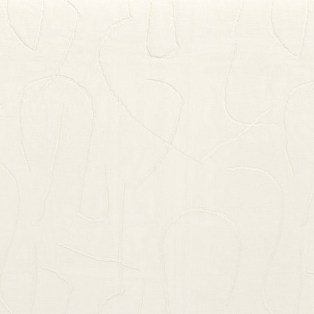 Tissu géométrique Fusain Sheer Camengo