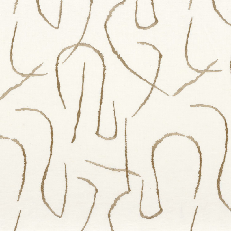 Tissu géométrique Fusain Camengo